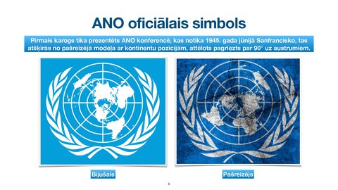 Presentations 'Apvienoto Nāciju Organizācijas
tiesiskais statuss un kompetence', 3.