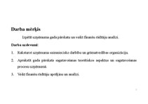 Summaries, Notes 'SIA X gada pārskats', 2.