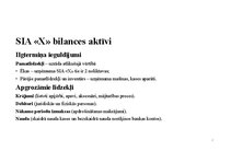 Summaries, Notes 'SIA X gada pārskats', 7.