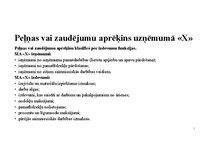 Summaries, Notes 'SIA X gada pārskats', 9.