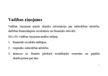 Summaries, Notes 'SIA X gada pārskats', 10.