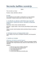 Summaries, Notes 'Vecmeitu ballītes scenārijs', 1.