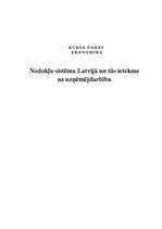 Research Papers 'Nodokļu sistēma Latvijā un tās ietekme uz uzņēmējdarbību', 1.