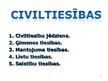 Presentations 'Civiltiesības', 1.