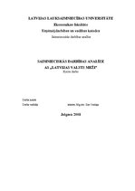 Research Papers 'Saimnieciskās darbības analīze a/s "Latvijas valsts meži"', 1.