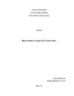 Research Papers 'Hiperrealitāte un filma "The Truman Show"', 1.