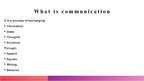 Presentations 'Comunication', 2.