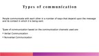 Presentations 'Comunication', 4.