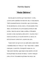 Essays 'Galvenās problēmas un tēlu raksturojumi Henrika Ibsena lugā "Heda Gablere"', 1.