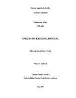 Practice Reports 'Pirmsdiploma prakses atskaite. Tiesneša palīgs pirmās instances tiesā', 1.