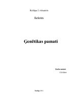Research Papers 'Ģenētikas pamati', 1.