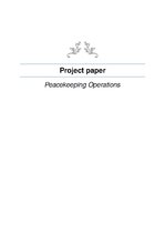 Research Papers 'Peacekeeping Operations', 1.