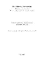 Research Papers 'Bezdarba struktūras un dinamikas analīze Latvijā 2001.-2007.gadā', 1.
