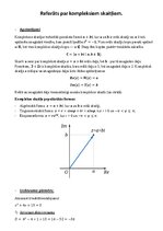 Summaries, Notes 'Referāts par kompleksiem skaitļiem', 1.