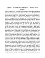Essays 'Regīnas Ezeras romāna “Zemdegas” 1. nodaļas teksta analīze', 1.