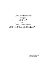 Research Papers 'Lailas Ilzes Purmalietes rokopera "Olivers" un Čārlza Dikensa romāns "Olivera Tv', 1.