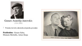 Presentations 'Gunars Janovskis', 2.