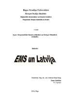 Research Papers 'EMS un Latvija', 1.