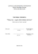 Research Papers 'Tokaj vīns – ungāru alkoholiskais dzēriens', 1.