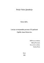 Research Papers 'Z.A.Meierovics - izcilākā personība 20.gadsimtā Latvijā', 1.