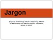 Presentations 'Jargon', 1.