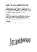Summaries, Notes 'Aromatherapy', 3.