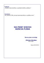Business Plans 'SIA Print Veritas biznesa plāns', 1.