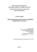 Research Papers 'Muitas kinoloģijas dienesta attīstības perspektīvas Latvijā', 1.