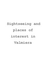 Research Papers 'Sightseeing and Places of Interest in Valmiera', 1.