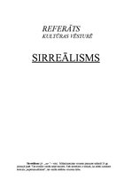 Research Papers 'Sirreālisms un tā daudzveidīgā izpausme', 1.