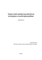 Essays 'Tumšās triādes īpašību loma līderībā un savienojumos ar pozitīvajām īpašībām', 1.