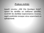 Presentations 'Prakse viesnīcā', 2.