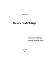 Research Papers 'Datora modifikācija', 1.