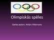 Presentations 'Olimpiskās spēles: rašanās un būtība', 1.