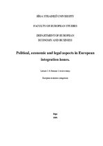 Summaries, Notes 'Political, Economic and Legal Aspects in European Integration Issues', 1.