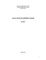 Research Papers 'Lauku tūrisma attīstība Latvijā', 1.