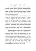 Essays 'Dīna Kūnca "Tver nakti"', 1.