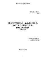 Research Papers 'Apgaismotāji - Ž.Ž.Ruso, A.Smits, D.Didro, Ž.L.Dalambērs', 1.