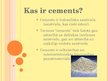 Presentations 'Cements', 2.