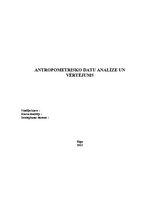 Samples 'Antropometrisko datu analīze un vērtējums', 1.