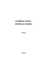 Research Papers 'Feodālisma rašanās, attīstība un struktūra', 1.