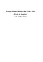 Research Papers 'Bērnu problēmu risinājums Jāņa Poruka stāstā „Kauja pie Knipskas”', 1.