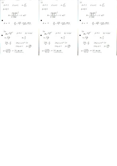 Summaries, Notes 'Fizikas uzdevumu risinājumu apkopojums. Impulsa un enerģijas nezūdamības likumi.', 1.