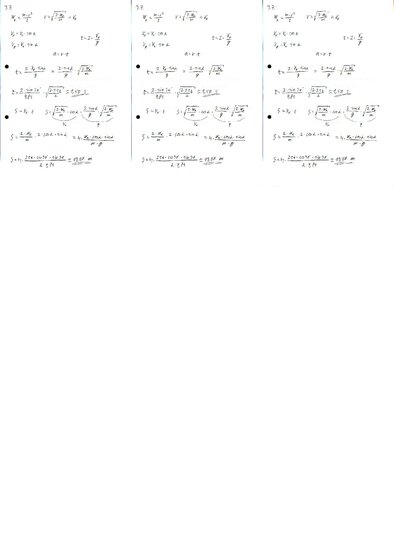 Summaries, Notes 'Fizikas uzdevumu risinājumu apkopojums. Impulsa un enerģijas nezūdamības likumi.', 7.