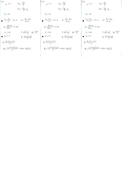Summaries, Notes 'Fizikas uzdevumu risinājumu apkopojums. Impulsa un enerģijas nezūdamības likumi.', 14.