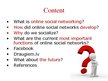 Presentations 'Online Social Networking', 2.