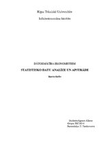 Research Papers 'Statistisko datu analīze un apstrāde', 1.