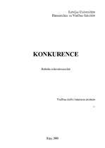 Research Papers 'Konkurence', 1.