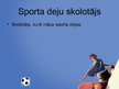 Presentations 'Sports kā profesija', 14.