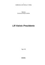 Research Papers 'Latvijas Valsts prezidents', 1.
